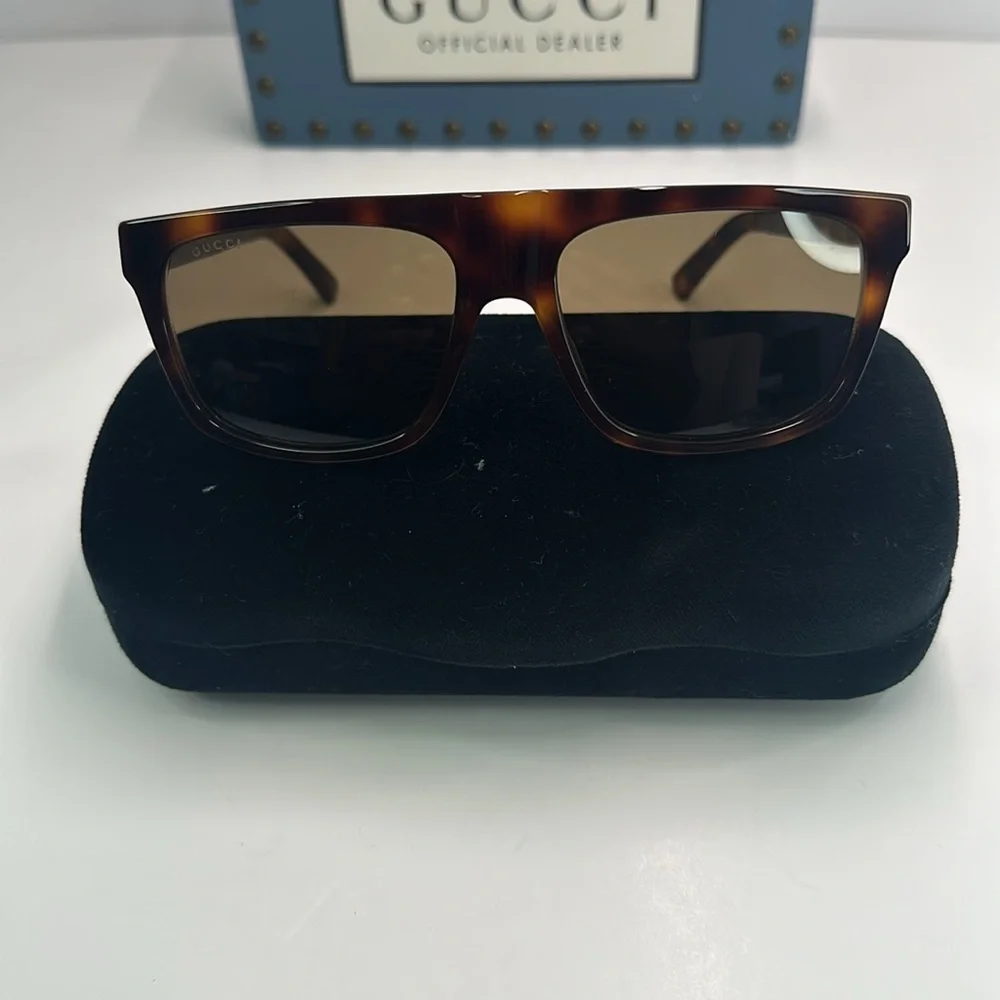 New Authentic Gucci GG0450S 003 57 Men's Sunglasses